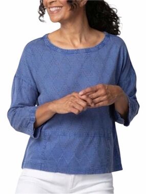 Habitat River Wash Jacquard Top